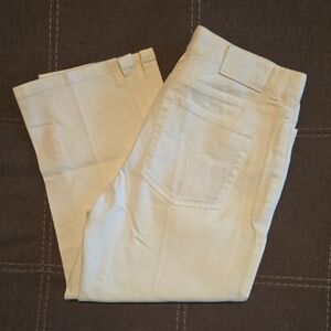 Lauren Jeans Co. By Ralph Lauren "Classic Midcalf" Bootcut White Denim Size 4